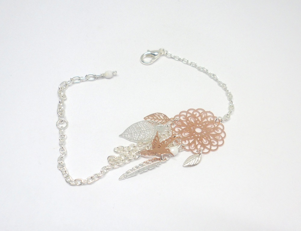 Odacassie_012-2_Bracelet_rosace_fleur_oiseau_plume_feuilles_or_rose_gold_argente_blanc_nacre_irise