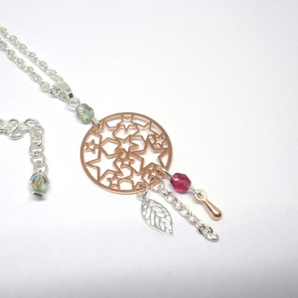 Collier Pendentif En Agate Rose Fuchsia Goutte 25mm – Bijou Artisanal, Neuf, Fabriqué En France