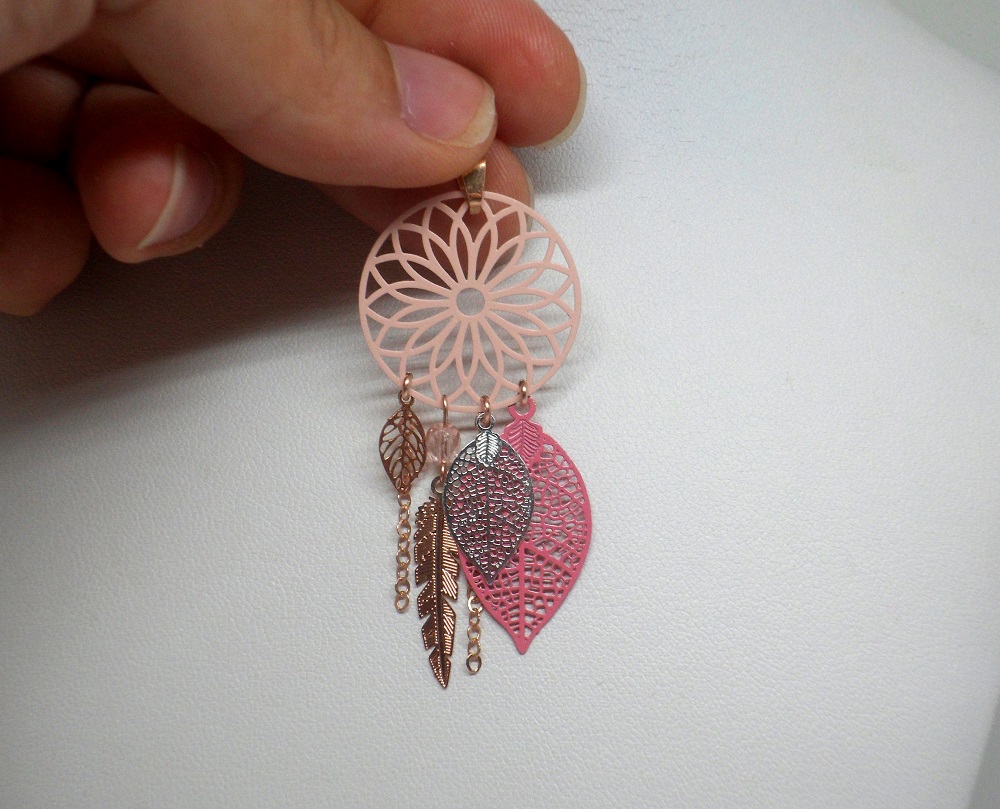 Pendentifs sur mesure mariée mariage rose gold filled argent 925