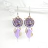 Boucles d'oreilles licornes au choix rose violet ou noir boucles d'oreilles licornes doré esprit attrape-rêves bijou en édition limitée par Odacassie les créations de Cassandre bijoux et accessoires faits main bijoux poétiques bijoux bohèmes bijoux romantiques