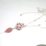 Broche Vintage Argentée Avec Strass Et Pierres Roses - Très Bon état