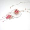 Bola de grossesse arbre de vie strass or rose rose gold dégradé de rose rose fraise rose pastèque rose fuchsia rose pâle pastel estampes feuilles perles tendance attrape-rêves dreamcatcher bola de grossesse personnalisé par Odacassie les créations de Cassandre bijoux et accessoires faits main bijoux poétiques bijoux bohèmes bijoux romantiques idée cadeau femme enceinte idée cadeau grossesse idée cadeau naissance