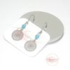 Boucles d'oreilles attrape-rêves enfant estampe dreamcatcher argentée ou doré perle en verre de Bohême couleur au choix crochets en acier inoxydable acier chirurgical bijou enfant bijou fillette par Odacassie les créations de Cassandre bijoux et accessoires faits main bijoux poétiques bijoux bohèmes idée cadeau petite fille