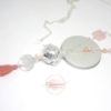 Bijou de grossesse quartz rose gris argenté irisé nacré rose arbre de vie pompon cage mandala perles en verre de Bohême bola de grossesse pièce unique par Odacassie les créations de Cassandre bijoux et accessoires faits main bijoux faits main bijoux poétiques bijoux bohèmes bijoux romantiques idée cadeau future maman idée cadeau naissance idée cadeau grossesse idée cadeau femme enceinte