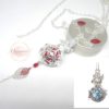 Bola de grossesse ange assis bille sonore rouge feuilles perles pièce unique bijou de grossesse fait main par Odacassie les créations de Cassandre bijoux et accessoires faits main bijoux poétiques bijoux bohèmes bijoux romantiques idée cadeau naissance idée cadeau grossesse idée cadeau femme enceinte idée cadeau future maman