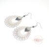 Boucles d'oreilles paillettes doré ou argenté au choix noir acier inoxydable boucles d'oreilles fin d'année noël nouvel an édition très limitée par Odacassie les créations de Cassandre bijoux et accessoires faits main bijoux poétiques bijoux bohèmes bijoux romantiques idée cadeau femme idée cadeau Noël