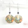 Boucles d'oreilles pailletées collection fêtes de fin d'année 2019 modèle n°5 crochets d'oreilles acier inoxydable édition limitée par Odacassie les créations de Cassandre bijoux et accessoires faits main bijoux poétiques bijoux bohèmes bijoux romantiques idée cadaeau femme idée cadeau femme Noël