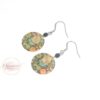 Boucles d'oreilles pailletées collection fêtes de fin d'année 2019 modèle n°5 crochets d'oreilles acier inoxydable édition limitée par Odacassie les créations de Cassandre bijoux et accessoires faits main bijoux poétiques bijoux bohèmes bijoux romantiques idée cadaeau femme idée cadeau femme Noël