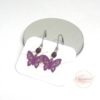 Boucles d'oreilles papillons enfant estampes perles couleur au choix dormeuses en acier inoxydable acier chirurgical antiallergène antiallergie hypoallergénique par Odacassie les créations de Cassandre bijoux et accessoires faits main bijoux poétiques bijoux bohèmes bijoux romantiques idée cadeau petite fille idée cadeau fillette idée cadeau enfant bijou enfant