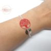 Bracelet arbre de vie rouge Odacassie