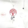 Collier arbre de vie rouge Odacassie