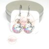 Boucles d'oreilles petits chats endormis collection enfant par Odacassie