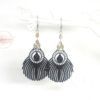 Boucles d'oreilles plumes de paon au choix par Odacassie