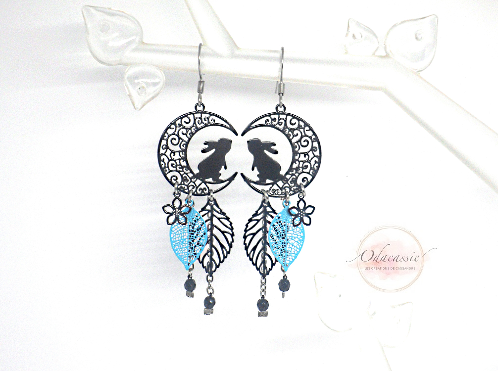 Boucles d'Oreilles Claire Lune