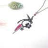 Collier ou sautoir colibri hibiscus au choix par Odacassie