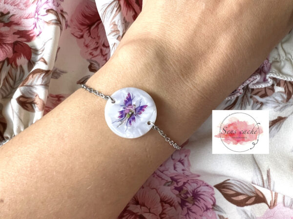 Bracelet fée réversible et personnalisable avec texte au choix par Odacassie Sens caché